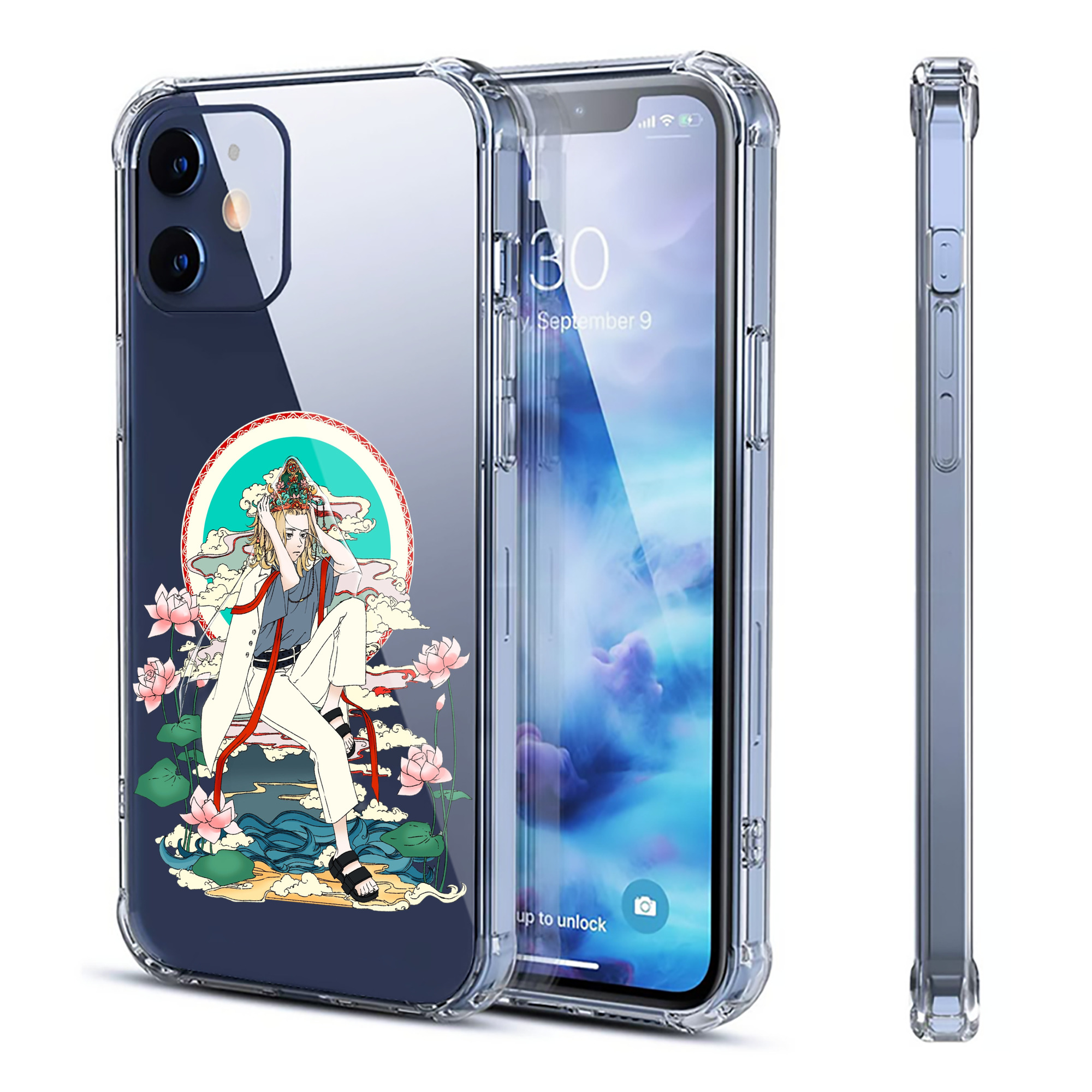 （画像用） 東京リベンジャーズ Tokyo Revengers 【iPhone 12シリーズ対応】透明スマホケース（クリアソフトケース）